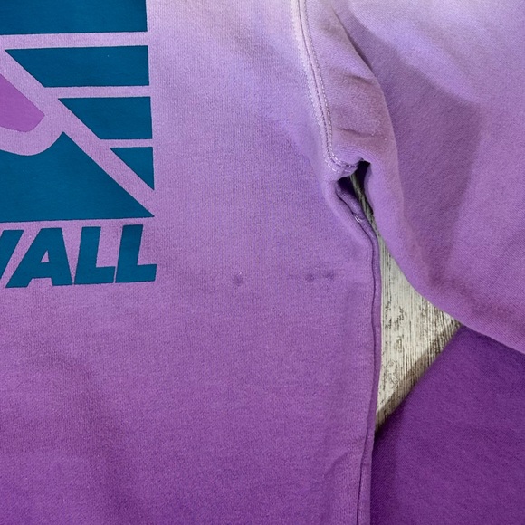 Women’s Vans Off the Wall Hi-Point Dip Dye Hoodie Purple White Size Large - Picture 9 of 9